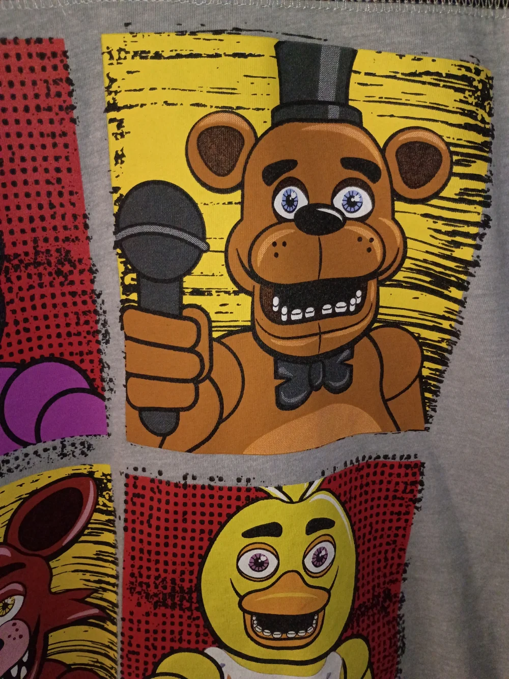 Freddy Kids Grey & Black Long-Sleeve Graphic Tee